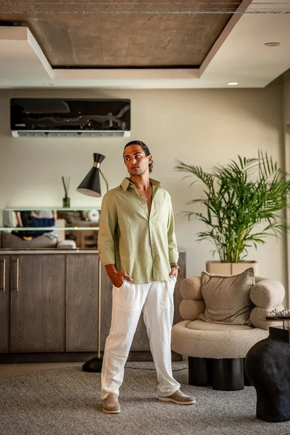 Old Money Linen Combo (Longsleeve) - Bellovar