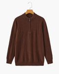 100% Cashmere Ribbed Half Zip - Bellovar