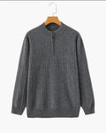 100% Cashmere Ribbed Half Zip - Bellovar