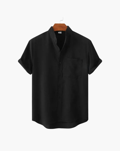 Mandarin Collar Elegance Shirt - Bellovar